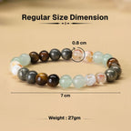 Money Magnet Fusion Band - Pyrite, Tiger Eye, Citrine & Aventurine Beads