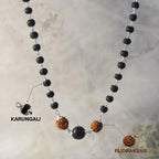 Silver Plated Trishakti Karungali Mala