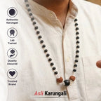 Silver Plated Trishakti Karungali Mala
