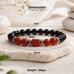 Red Jasper Zodiac Band – Aries (मेष राशि)